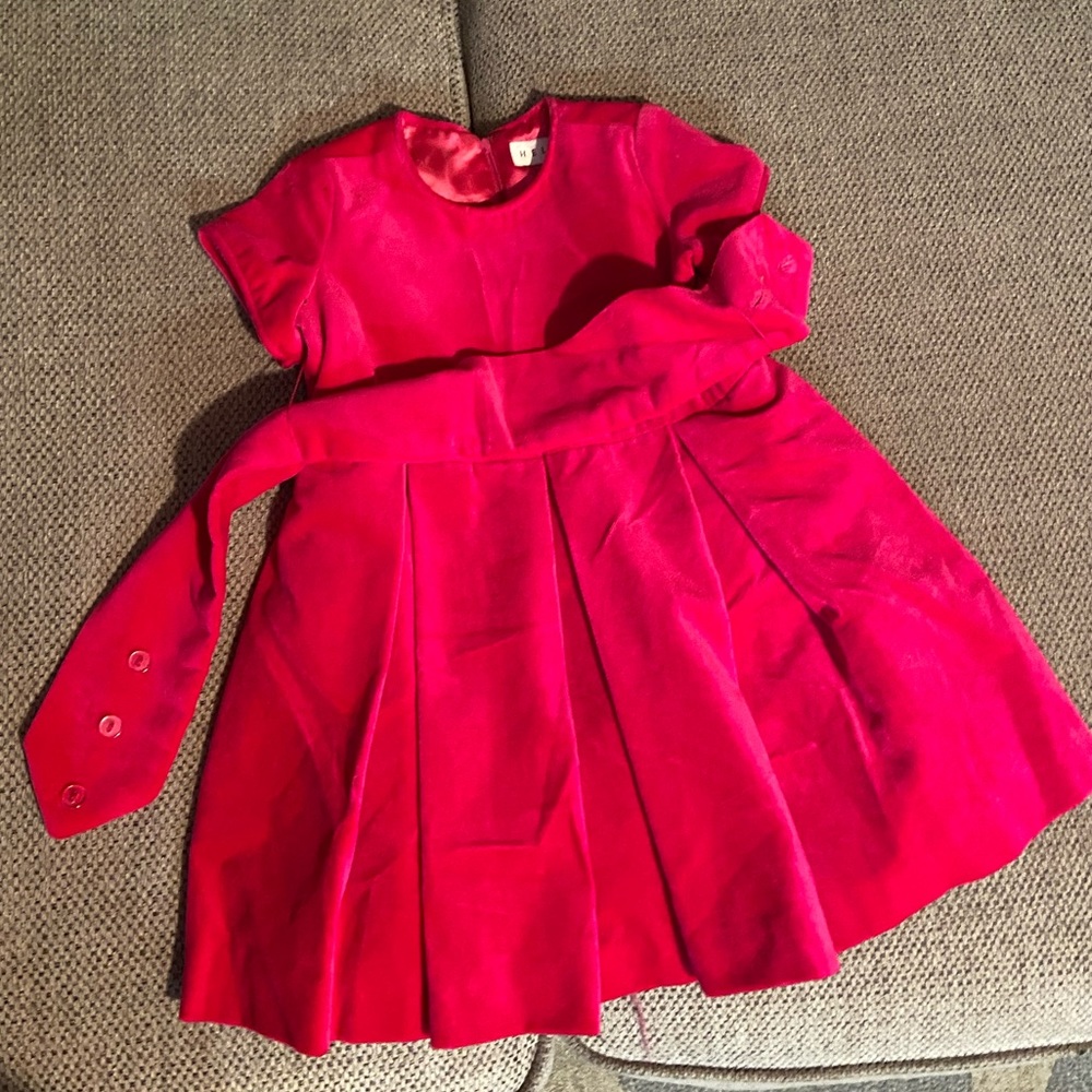 Formal Velvet dress with belt